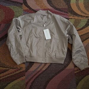 Athleta Utility Jacket in Taupe